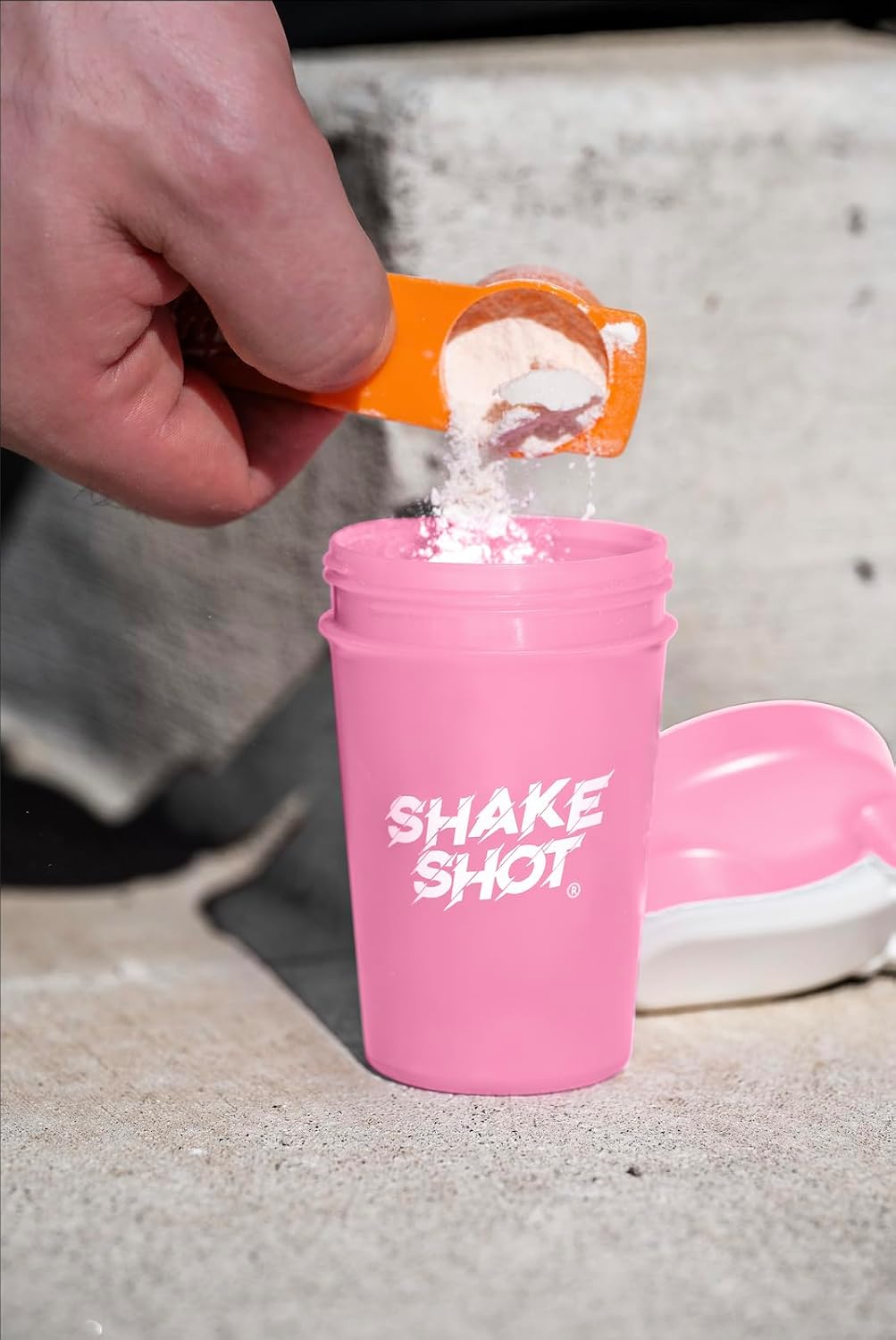 Pink 4oz Mini Shaker Bottle for Pre Workout & Creatine Powder | Pre Workout, Creatine Powder, Clip and Shaker Ball