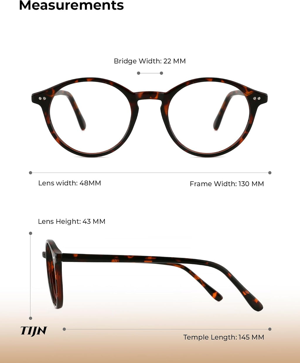 Blue Light Blocking Glasses Men Women,Vintage Round Frame Eyeglasses | Flexible TR90 with Red,Orange,Clear Lens for