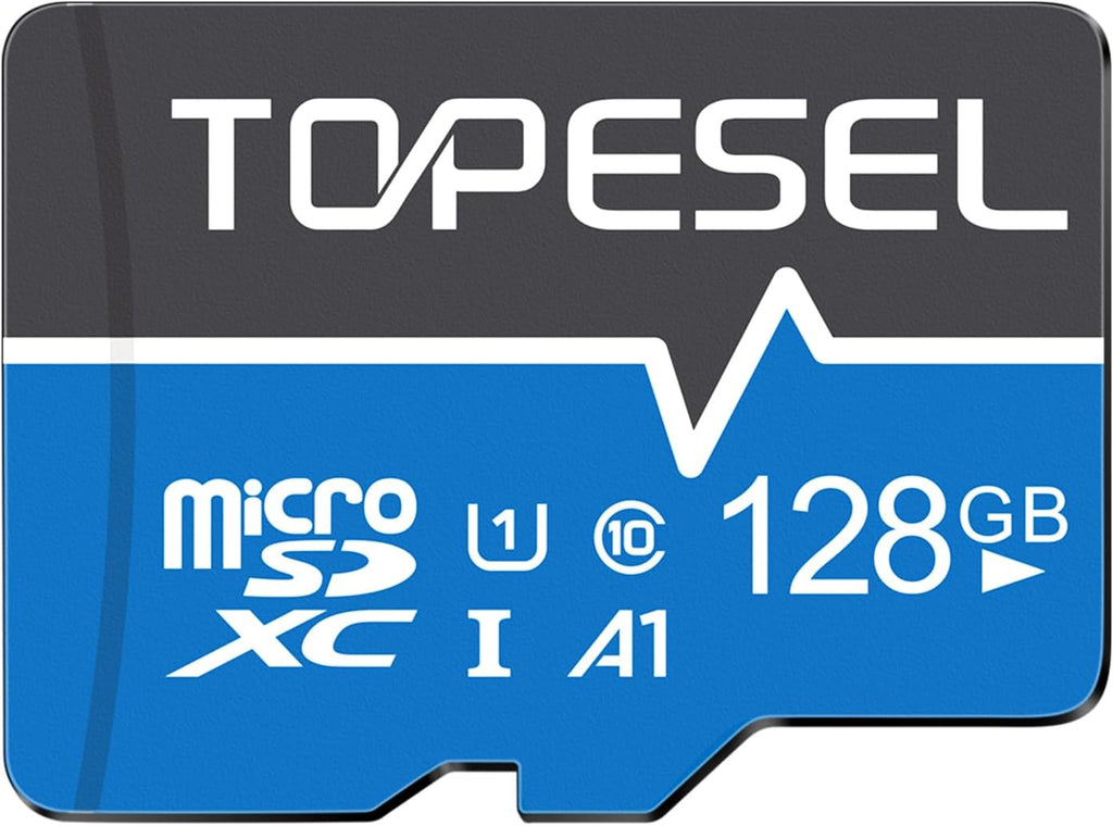 128GB Micro SD Card with Adapter Class 10 Micro SDXC Card UHS-1 Memory Card High Speed TF Card for Camera