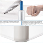 3 Pcs Mini Stretch Film Industrial Shrink Wrap Roll Plastic Film for Moving 2 Handles 5" x 1000 ft Pallet Wrap