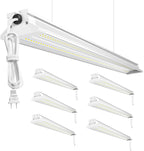 ONLYLUX 4ft LED Shop Lights 60W 10000LM 5000K Linkable Shop Lights 6 Pack