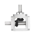 uxcell Gear Box 90 Degree Right Angle Bevel Gearbox 1:1 Single Output Shaft 1 Module 20 Teeth Bevel Gear Aluminum Frame Simple Mechanical DIY Module 10mm Shaft,68x71.5x30mm(LxWxH)