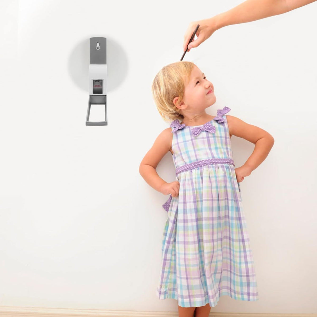 220cm Wall Mounted Height Measuring Tool with Wall Plate for Boy Girl