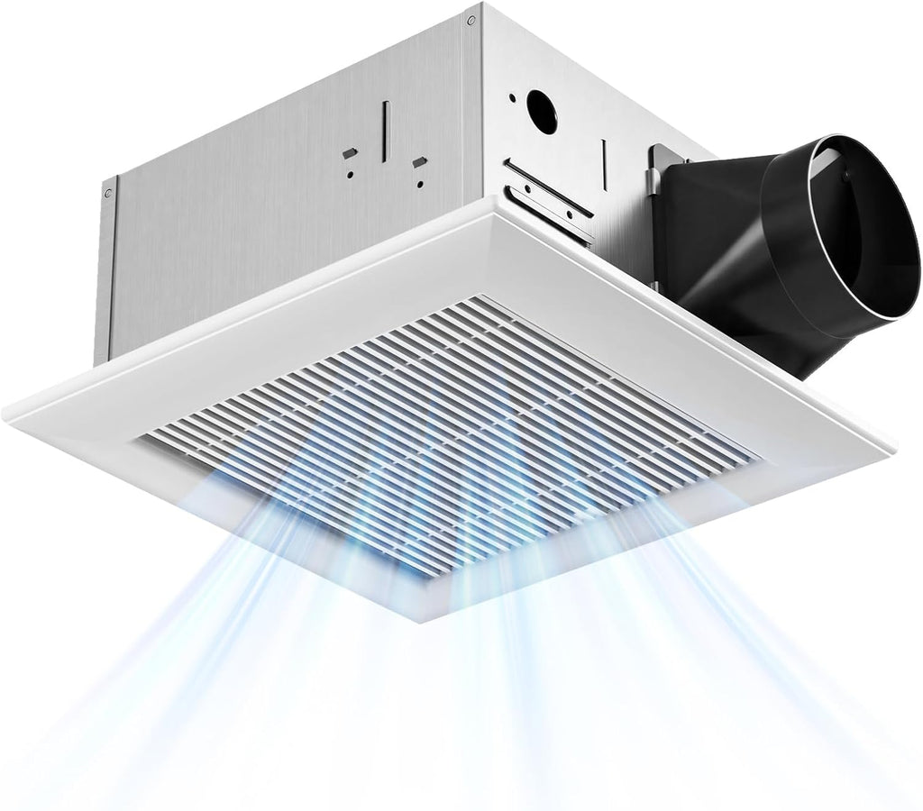 Amico Bathroom Exhaust Fan, 1.5 Sones, 160 CFM, No Attic Access Needed
