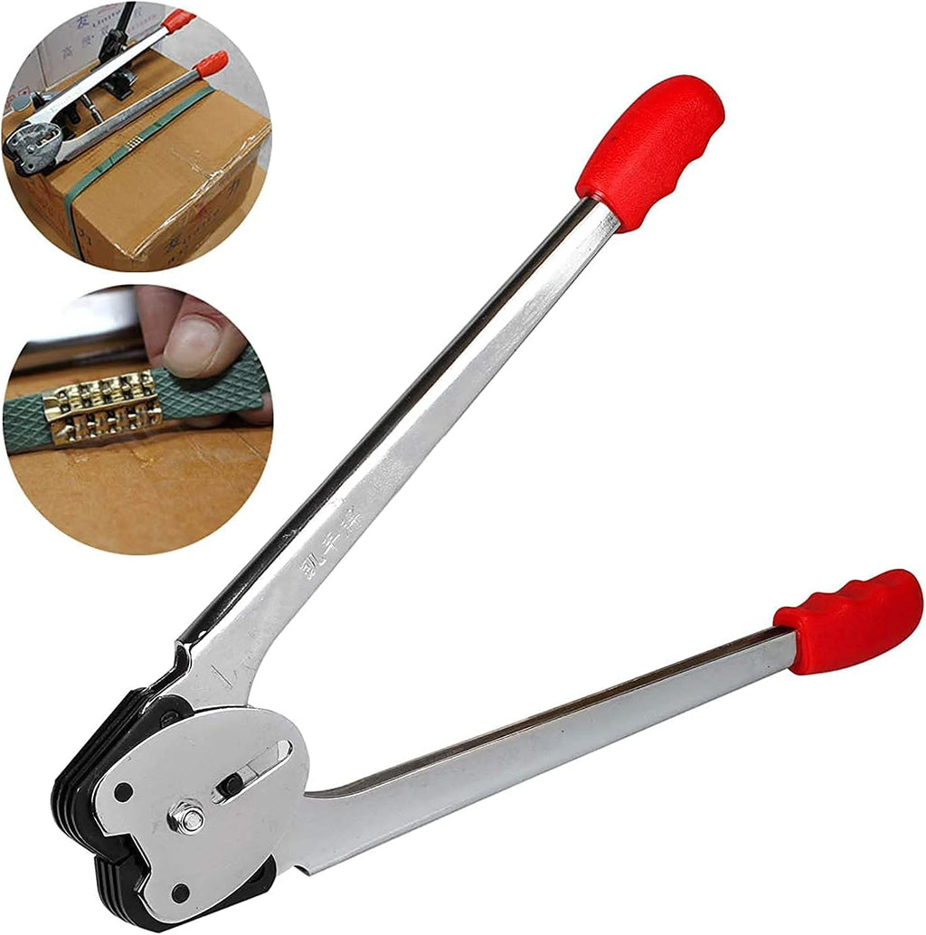 Pallet Packaging Strapping Banding Kit Tensioner Tool Sealer, Parcel Strapping Packing Machine Kit Banding Roll