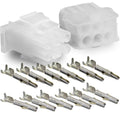 Molex -3 Complete Set - (6 Circuit) w/14-20 AWG, Wire Connector - 2.13mm D, Latch Lock, MLX