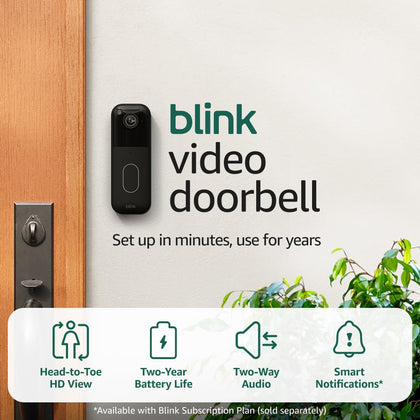 Video Doorbell – Head-to-toe HD view, two-year battery life, and simple setup. Required Sync Module not included –