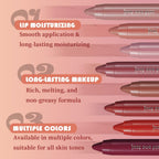 Bright Ruby Red Hydrating Cream Lipstick Lip Crayon for Women, Natural Moisturizing Lipstick Smooth Apply