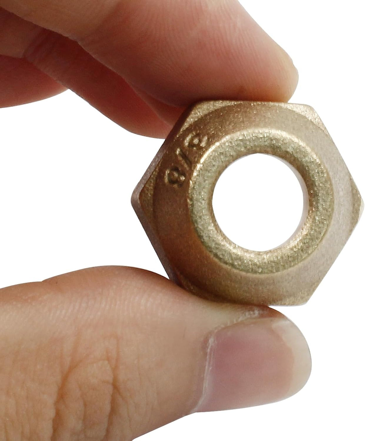 Brass Flare Nut, 3/8", 10 Pack