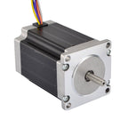 STEPPERONLINE Nema 23 Stepper Motor 2.83Nm 4A 8-Wire 6.35mm Dual Shaft CNC Mill Lathe Router