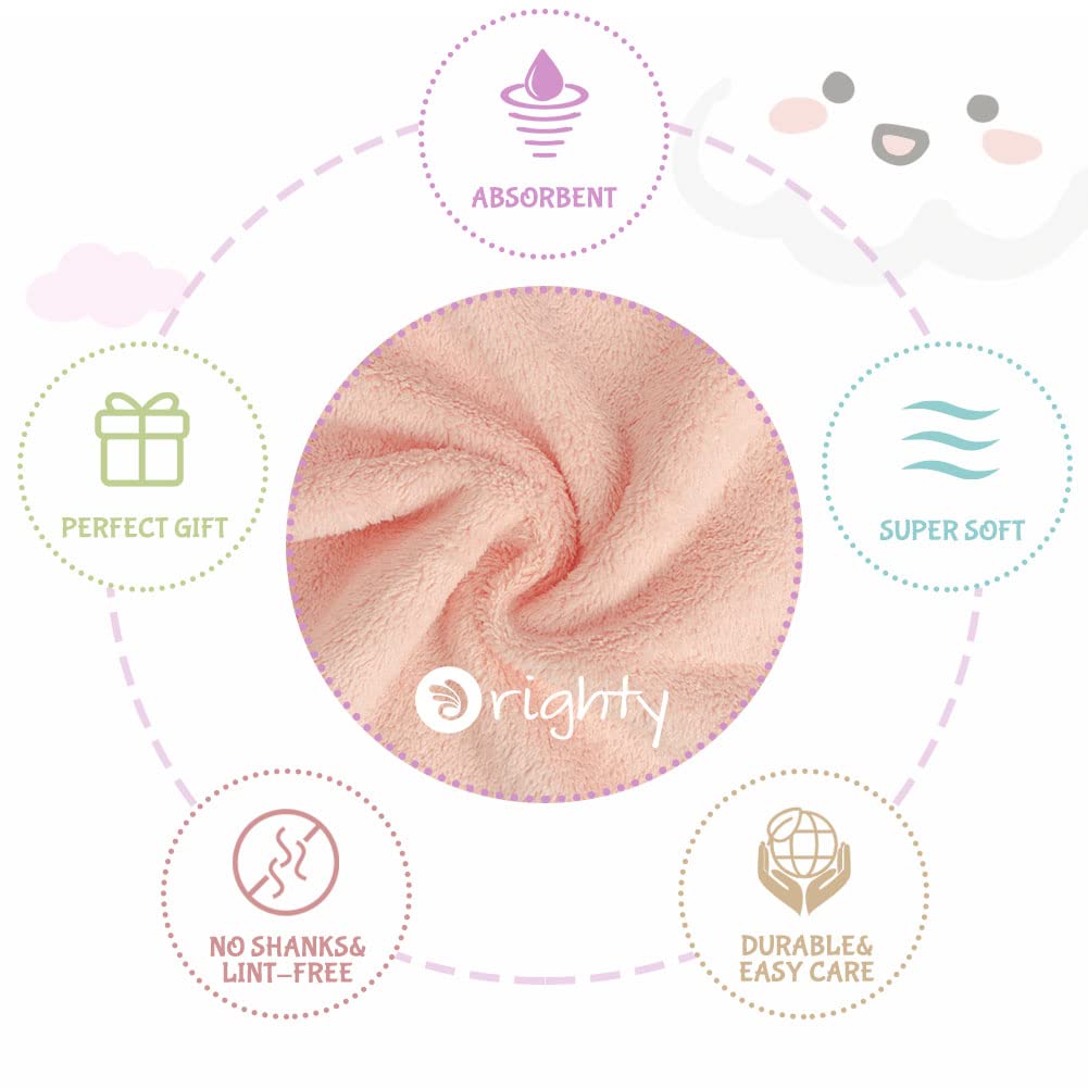 Burp Cloths, Super Soft & Highly Absorbent Coral Fleece, 20 x 10 Inch Gentle & Large Burp Rugs for Baby Sensitive