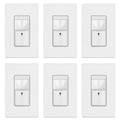 TOPGREENER Motion Sensor Light Switch, No Neutral Required, White, 6 Pack