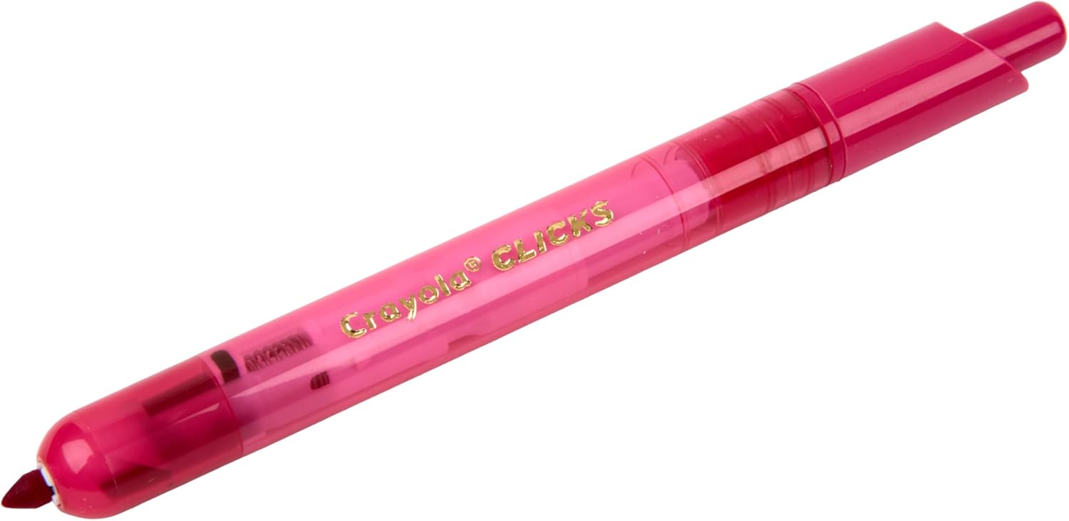 Clicks Retractable Tip Markers (10ct), Washable Cone Tip Art Marker Set, Cute Aesthetic School Supplies, Classroom