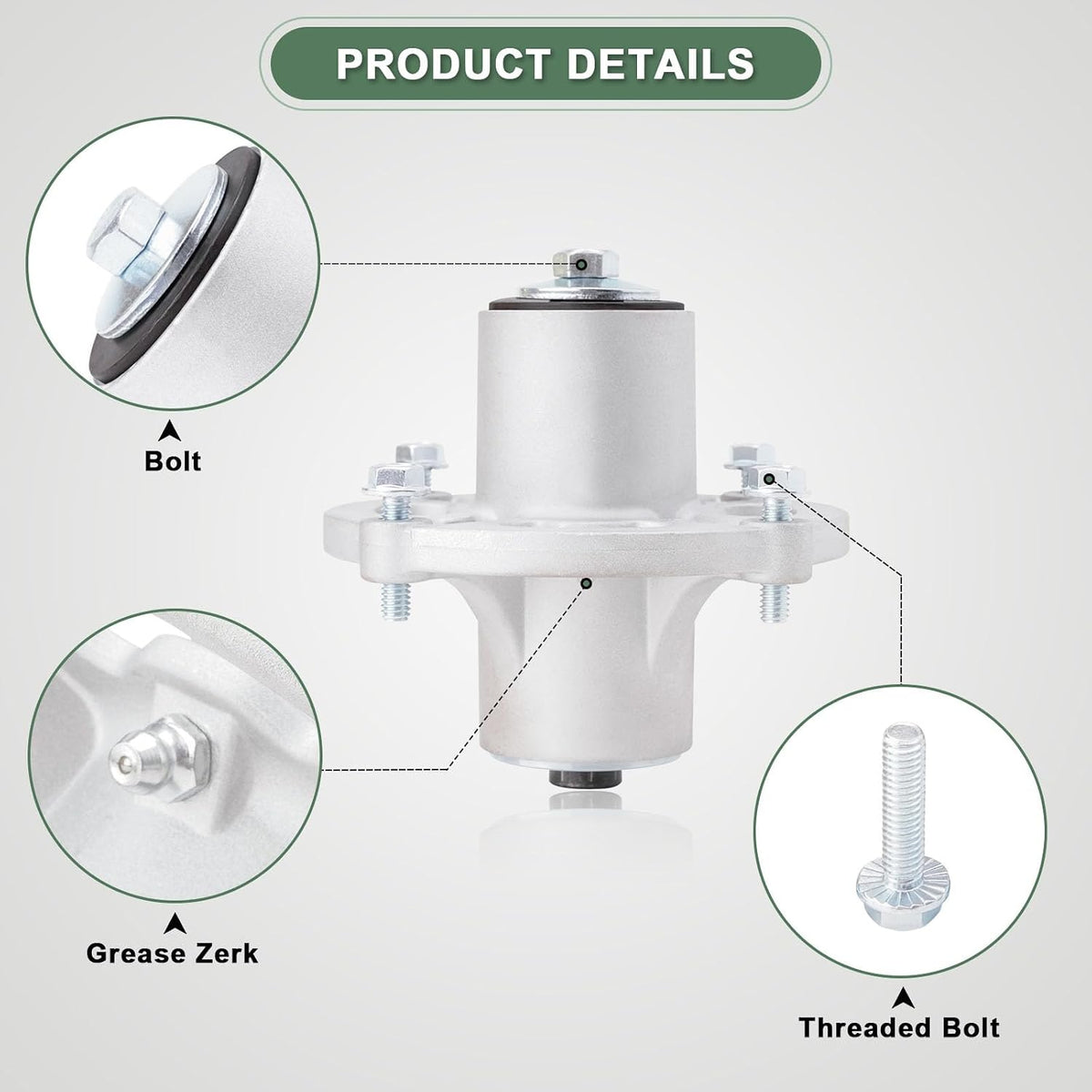 1735326 Spindle Assembly for Snapper 42" 46" 52" Deck Mowers