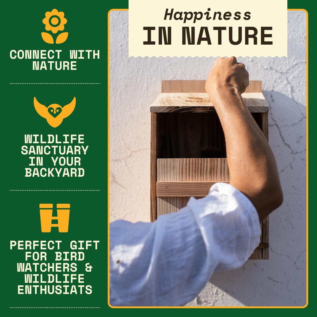 Barn Owl Nesting Box - Large, Cedar, Preassembled, Easy-Hang