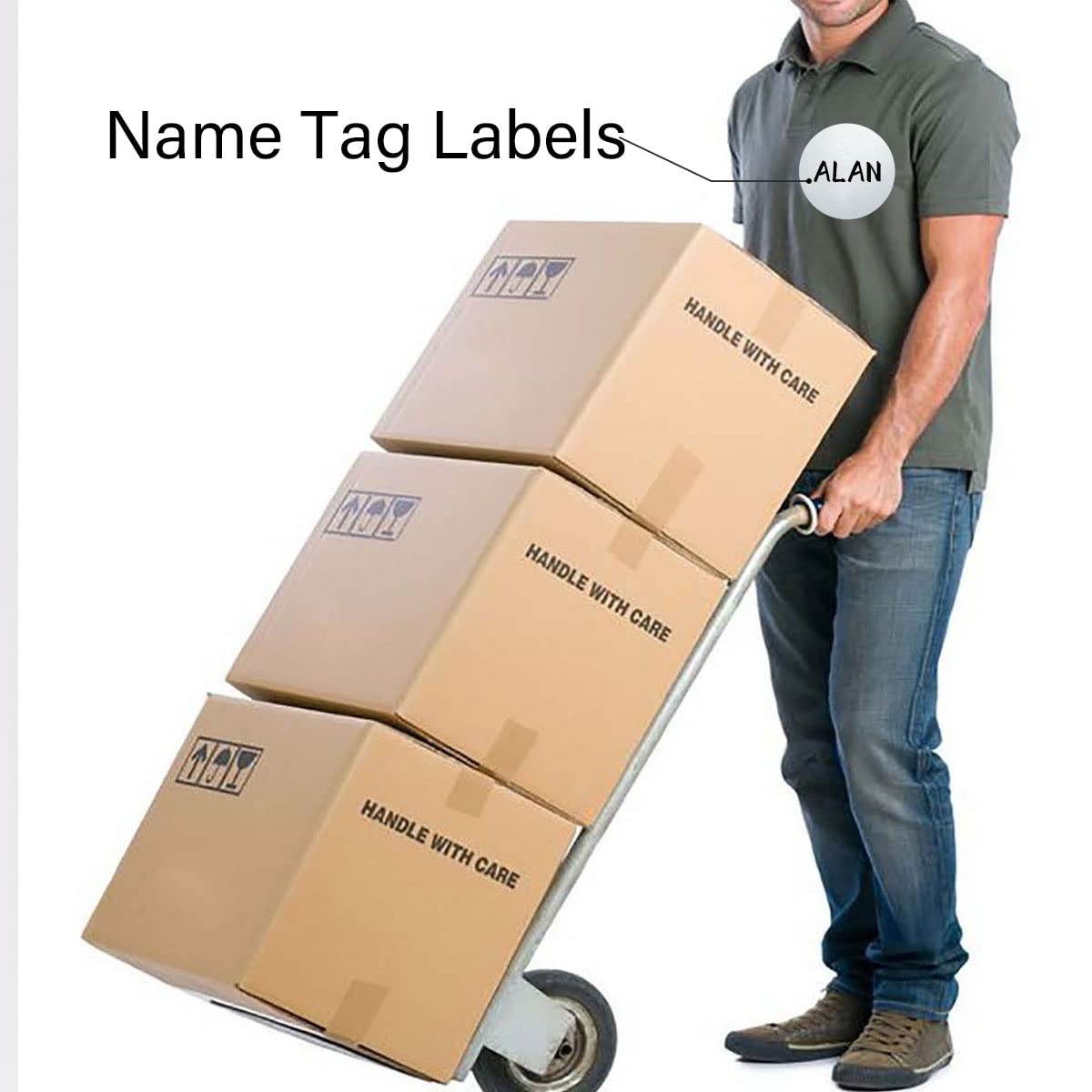 3 Inch Round Permanent Color-Code Dot Sticker, Silver Color Coding Label