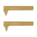 Flylin 2Pcs Brass Pocket Caliper, Brass Sliding Gauge Pocket Caliper