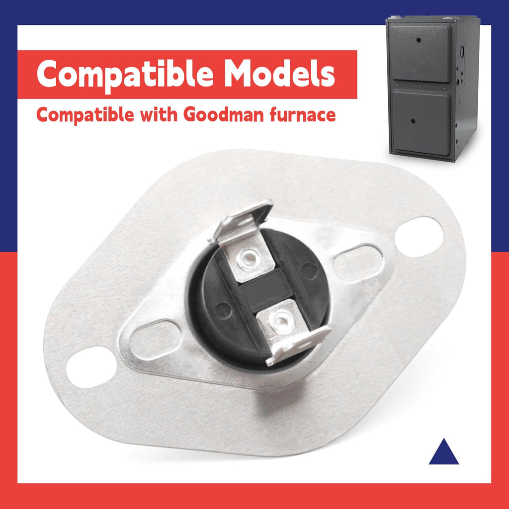 Dusledel 20162904 Primary Limit Switch 150°/110°Replacement for Goodman Furnace Replace L40-524