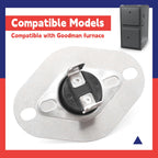 Dusledel 20162904 Primary Limit Switch 150°/110°Replacement for Goodman Furnace Replace L40-524