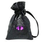 Dragon Dice Bag, PU Leather Pouch with 3D Glass Dragon Eye