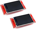 2Pcs 2.4 Inches TFT LCD Screen Module 2.4Inch 320x240 SPI Serial ILI9341 SPI 2.4" Screen Shield Display Module Development Board