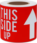 3x5 Inch This Side Up Warning Stickers for Shipping and Packing Total 100 Per Roll