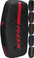 Thai Pads Curved Kickboxing Muay Thai with Solid Handle Grip, Maya Hide Leather KARA Strike Shield for Knees Elbows