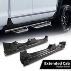 DOTCOM Rocker Panels Fit Chevy Silverado/GMC Sierra Extended Cab 2014-2018