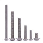 3/8-16 x 3 Button Head Socket Cap Bolts Screws, 304 Stainless Steel 18-8, Full Thread, Coarse Thread UNC, Allen Hex Drive, 10 PCS