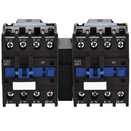 Mechanical Interlock Kit CJX2-2501, 24VAC 25A - for Motor Forward/Reverse Control & ATS | Includes 2X AC Contactors +