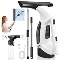 Window Vacuum Squeegee with Extendable Pole, Electric Window Cleaner Tool
