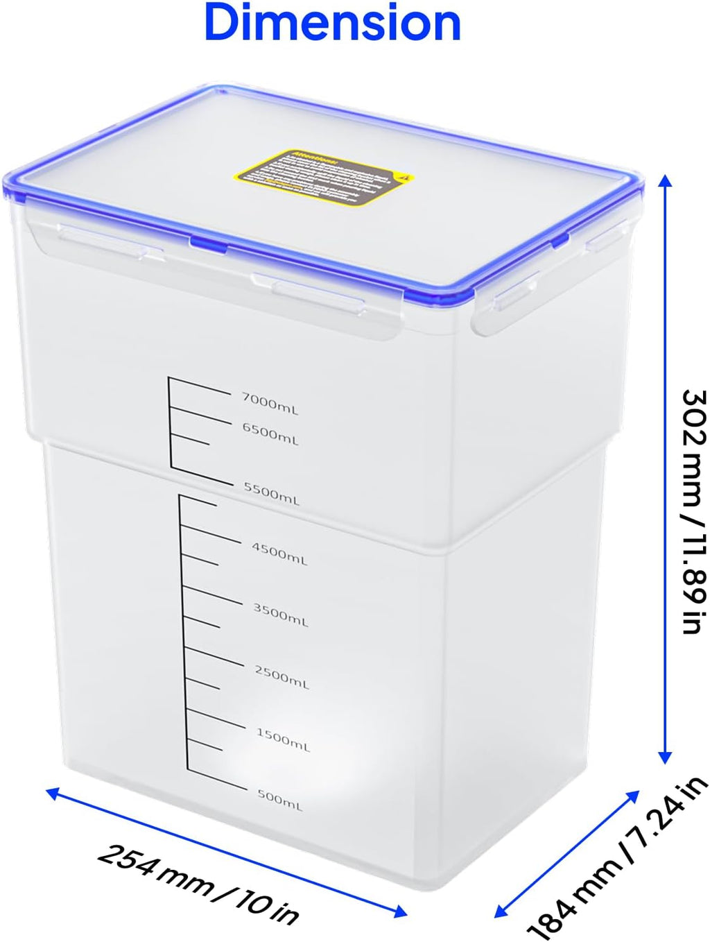 Washing Bucket for Mercury X/XS Bundle Wash and Cure Station | 7000ML Large Capacity