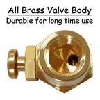 Uenede 1/4 Inch NPT Brass Push Button Check Valve, 1PCS