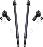 Detroit Axle - 4 Front Tie Rods for 2001-2005 Honda Civic, EL