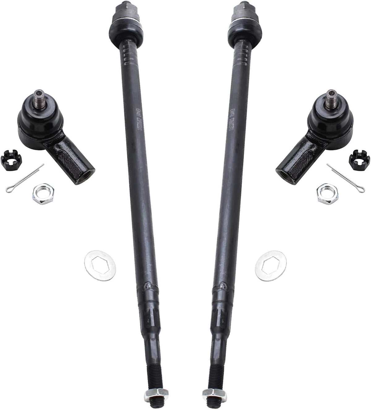 Detroit Axle - 4 Front Tie Rods for 2001-2005 Honda Civic, EL