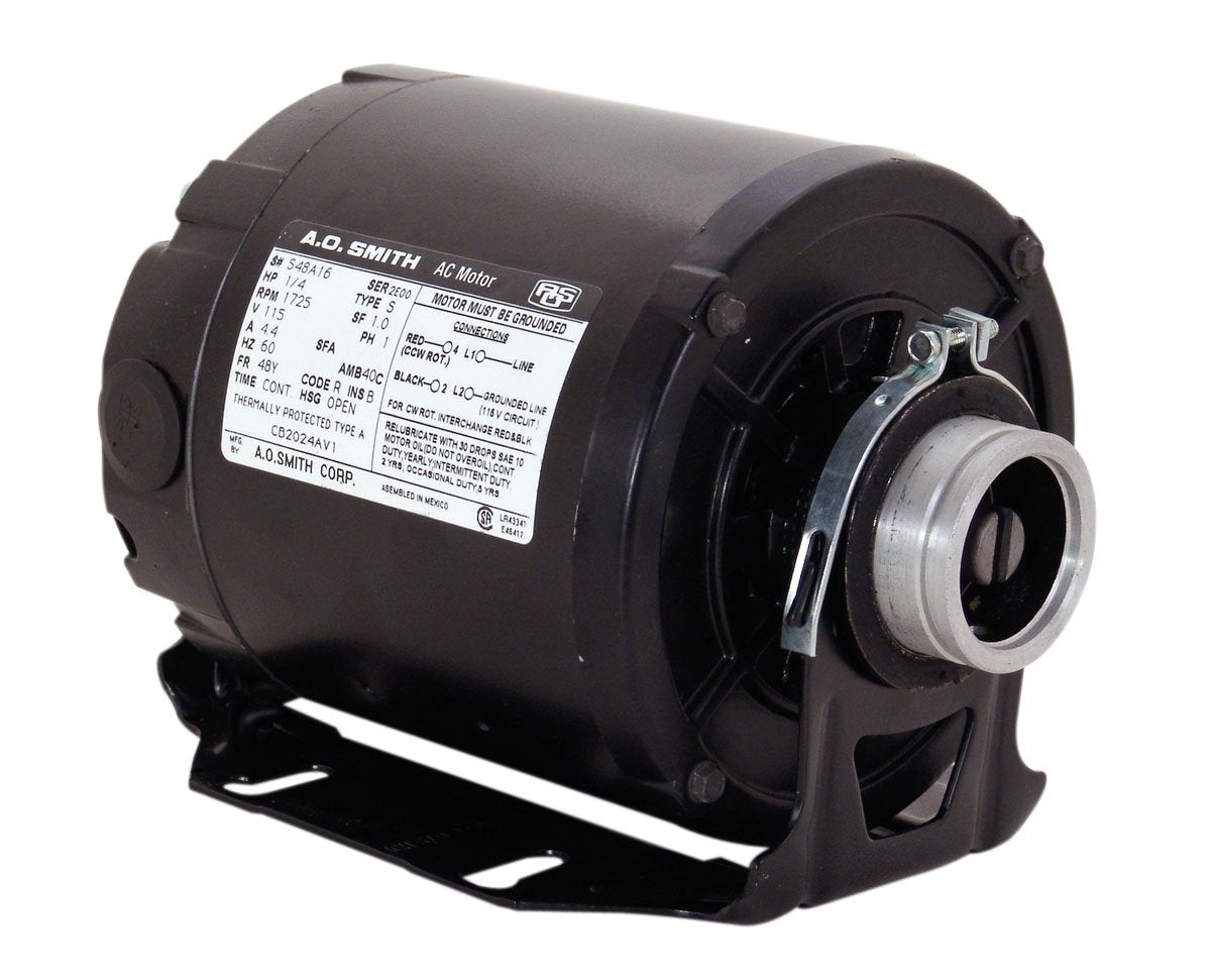 A.O. Smith CB2054AD 1/2 Hp, 1725 RPM, 115/230 Volts, 48Y Frame, ODP Enclosure, Sleeve Bearing Carbonator Pump Motor