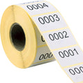 Consecutive Numbered Stickers, 1-1000 Self-Adhesive Inventory Labels, 1.97 x 1.18 Inch