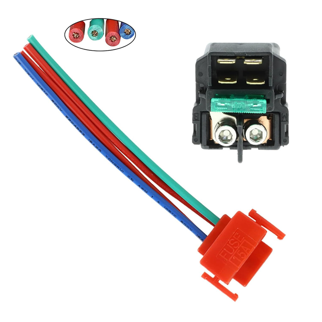 FLYPIG Starter Solenoid Relay & Plug for Honda CBR600RR CBR1000RR CBR929RR