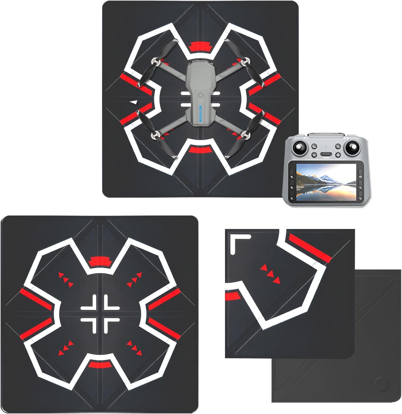 Universal Drone Landing Pad - Fast-Foldable, Portable, Weighted for Wind Resistance | Waterproof Landing Pad