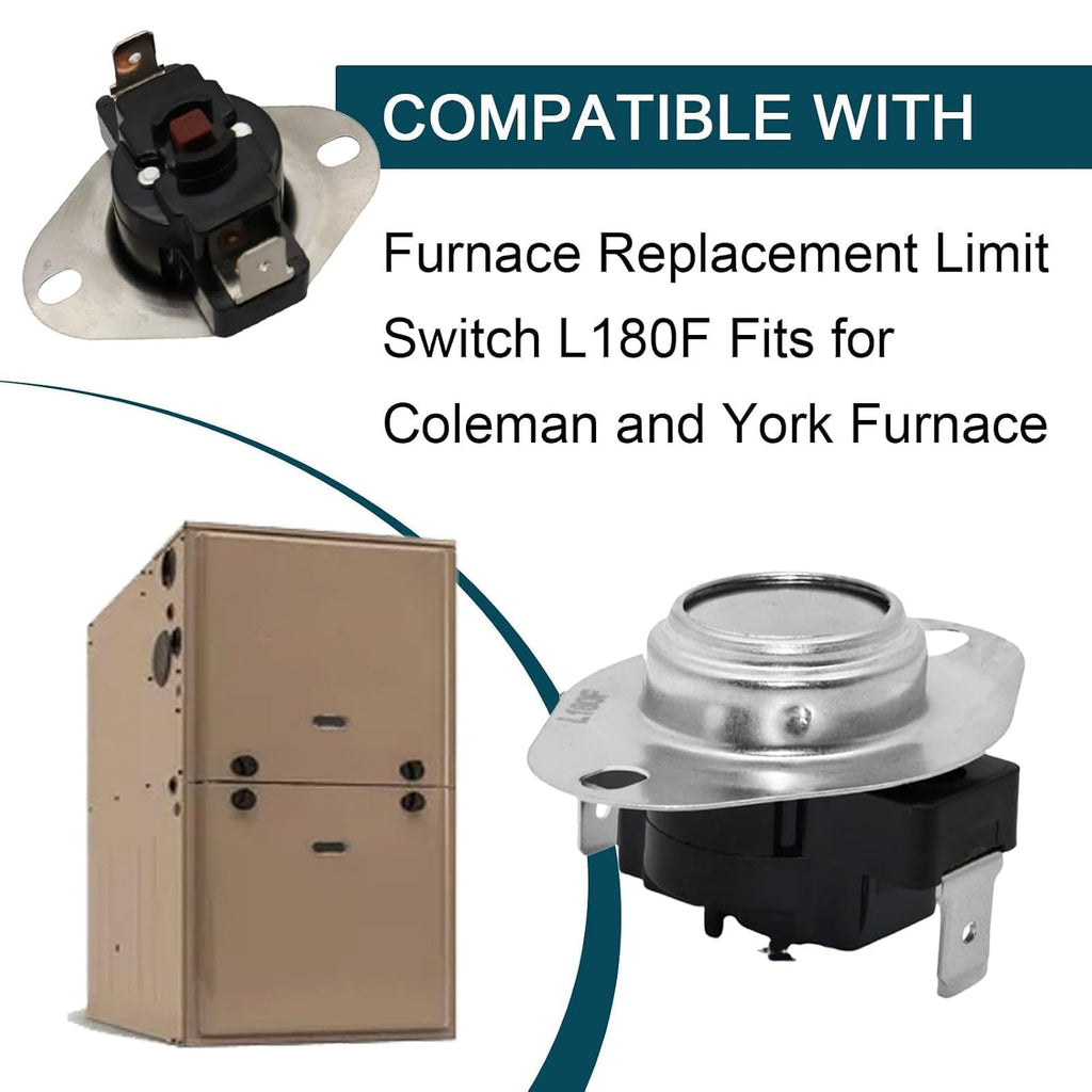 Furnace Limit Switch L180F for Coleman Furnace Replace 7624A3591