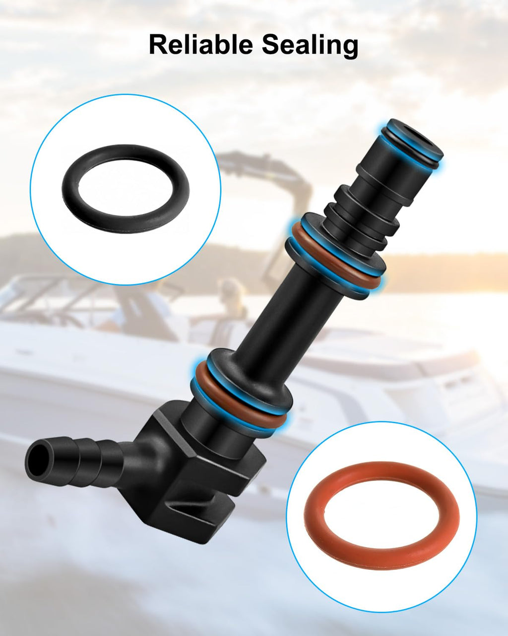 861163 Gear Lube Hose Connector Fit for MerCruiser Alpha One Gen 2