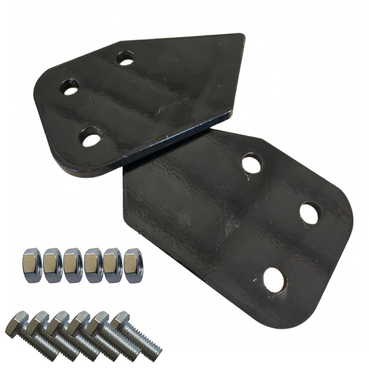 2PCS Narrow Bucket Side Teeth for Mini Excavator with Bolt Nut Hardware