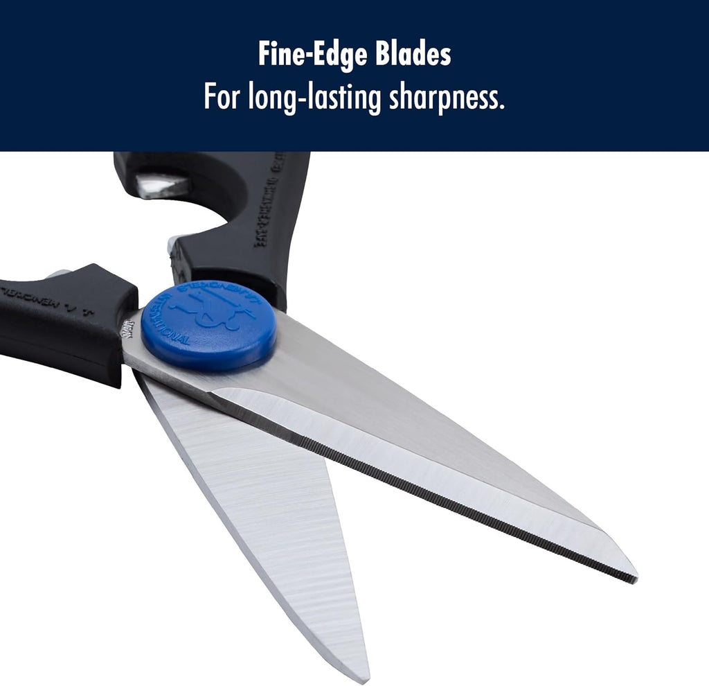 Kitchen Shears, Made in Japan, Kitchen Scissors, Multi-Purpose Scissors with Stainless Steel Blades, Built-In Bottle
