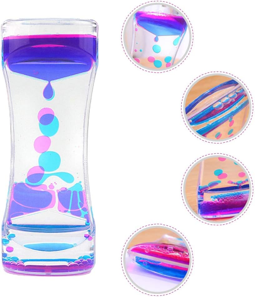 Liquid Motion Bubbler Timer Oil Hourglass Sensory Toys for Kids | Fidget Toy Calm Stress Relief Relaxing for Focus