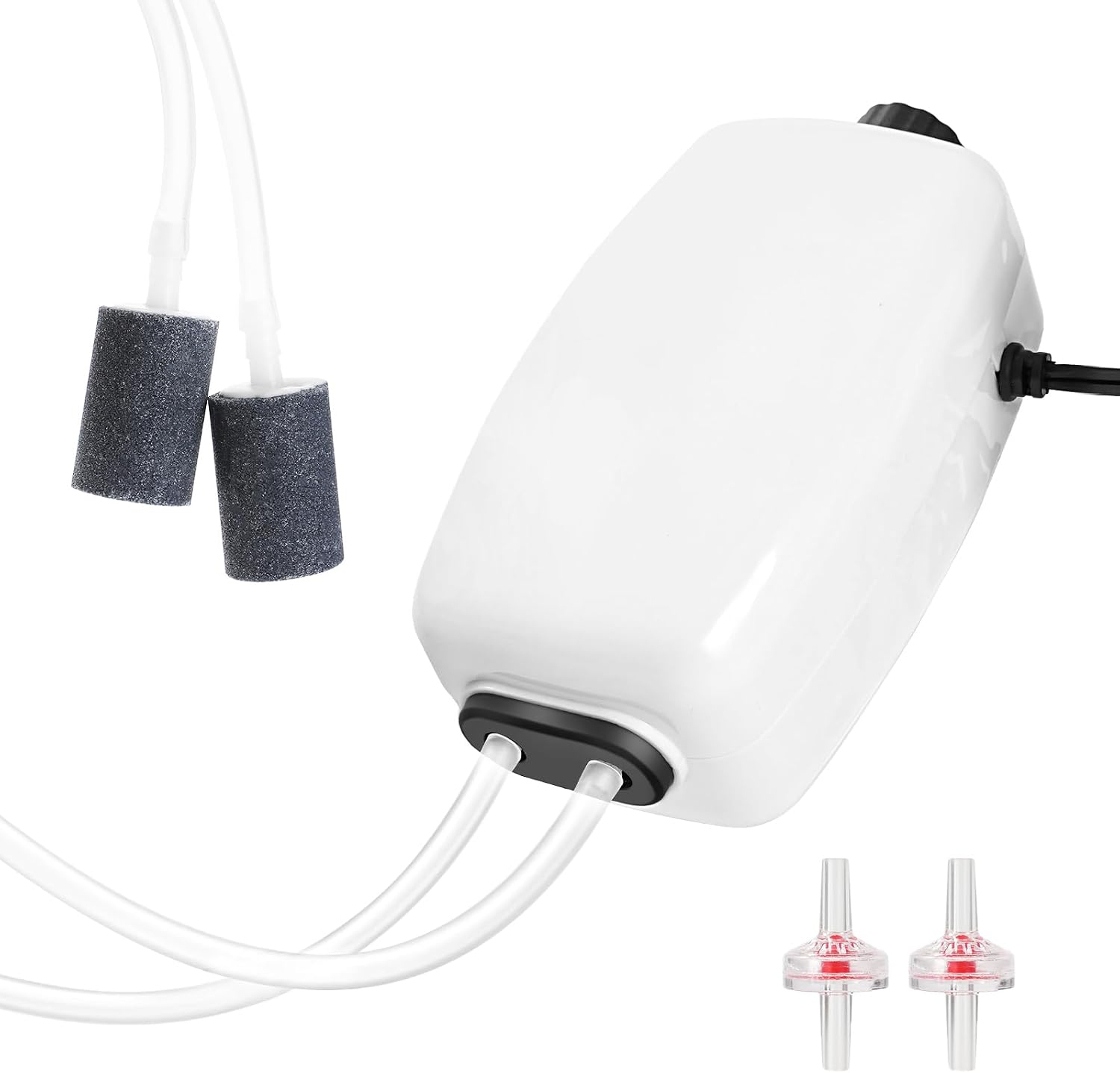 Aquarium Air Pump for 20-210 Gallon Tank, Fish Air Bubbler, Hydroponic Oxygen Aerator with Stones, Airline Tubing