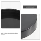 4 Pack Blender Cup Lids Black Plastic Flat Cover Replacement