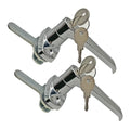 2 Sets Level Handle Cam Lock,L-Type Locking Door Handle,Cabinet Handle Lock