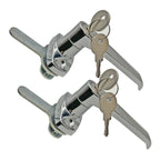 2 Sets Level Handle Cam Lock,L-Type Locking Door Handle,Cabinet Handle Lock