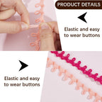20 Yards Elastic Button Ribbon Trim Loop Braid Fringe Tassel Black White Buttonhole Bridal Loops Lace Bulk Webbing
