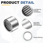 uxcell 4 Pcs B1210 Needle Roller Bearings, 3/4 Bore 1 OD 3/4" W
